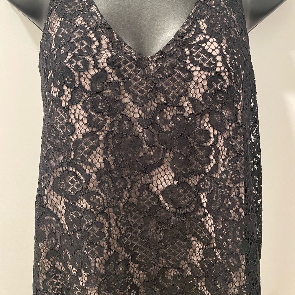 NWT LOFT Black Lace Spaghetti Strap Top Camisole XS - Picture 6 of 10